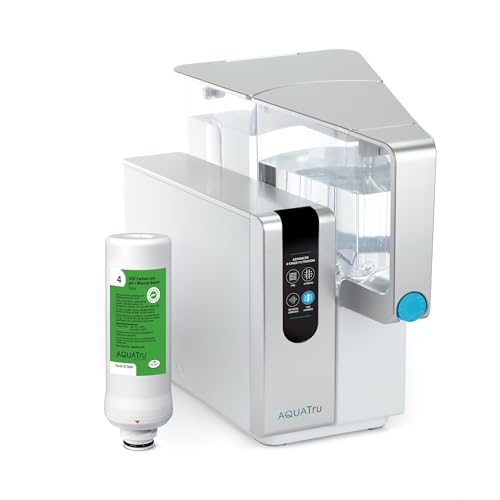 AQUA TRU AquaTru Classic Countertop Water Purifiers | 4-Stage Reverse Osmosis System Removes 84 Contaminants Including Forever Chemicals, Lead, Fluoride & Microplastics (AquaTru Classic Alkaline) - Image 1