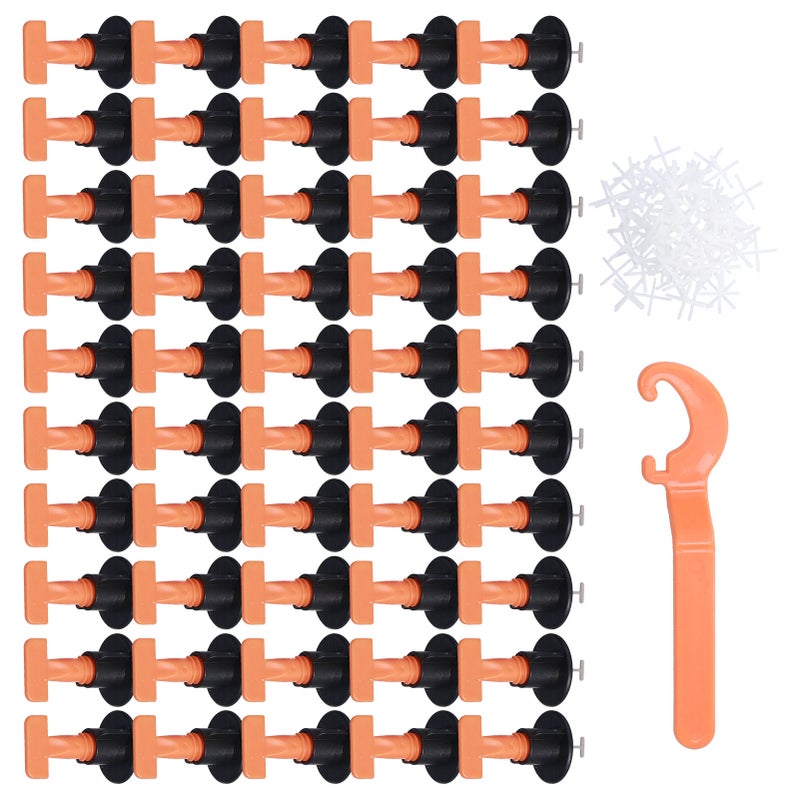 151PCS Tile Leveler Spacer Floor Tile Leveling System Reusable Wall Leveling System with Wrench - Image 5