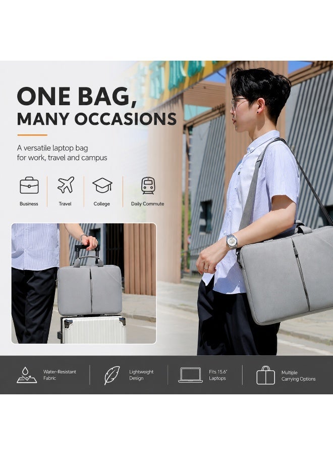 QIYUE 15 Inch Waterproof Laptop Bag, Compatible with MacBook Air 15.3 2025 A3241 & M2/M3/M4 Pro 15 Inch, also fits 15-15.6 Inch Lenovo Xiaoxin Pro 15, HP Pavilion 15, Dell XPS 15, Samsung Galaxy Book 15, Huawei MateBook 15 Ultra-Thin Notebook Handbag Briefcase Sleeve - Image 3