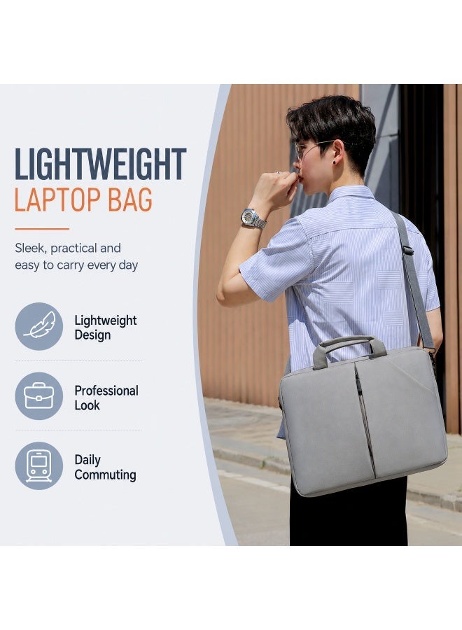 QIYUE 15 Inch Waterproof Laptop Bag, Compatible with MacBook Air 15.3 2025 A3241 & M2/M3/M4 Pro 15 Inch, also fits 15-15.6 Inch Lenovo Xiaoxin Pro 15, HP Pavilion 15, Dell XPS 15, Samsung Galaxy Book 15, Huawei MateBook 15 Ultra-Thin Notebook Handbag Briefcase Sleeve - Image 4