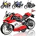 MQDMINI 4Pack PullBack Motorcycle Toys Friction Powered Kids Toy Cars with Lights Sounds Automatic Drive for Boys Girls Aged 312 - Image 2