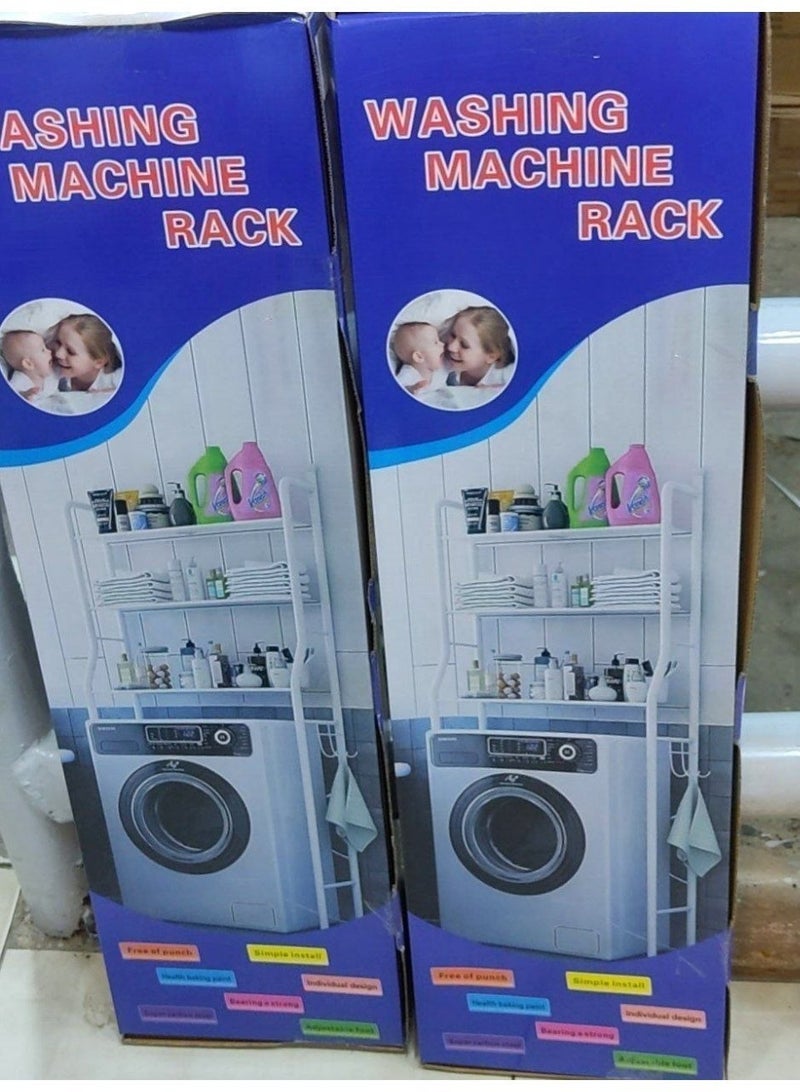 3-Tier Over Washing Machine Storage Rack – Metal Laundry Organizer - Image 2