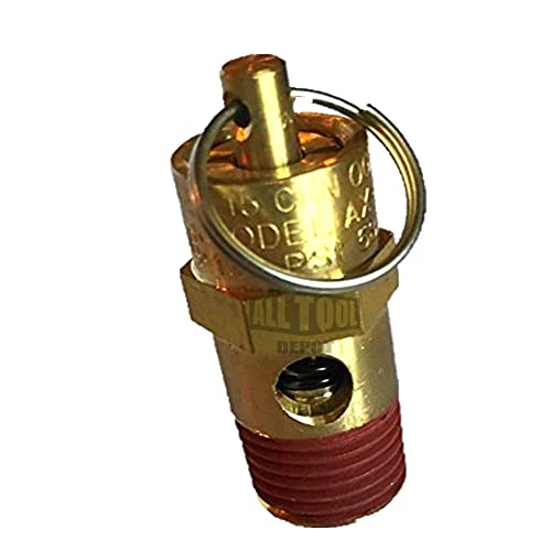 ALL Tool Depot New 1/4" NPT 175 PSI 67 SCFM Air Compressor Relief Pressure Safety Valve, Tank Pop Off - Image 1