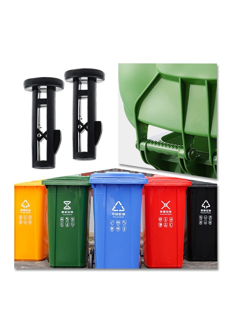 Wheelie Bin Lid Hinge Pins, 6 Pcs  Outdoor Bin Lid Pin Fixings Plastic Bin Lid Pins for Wheelie Trash Bins, 240L Household and Commercial Wheelie Trash Bins - Image 2