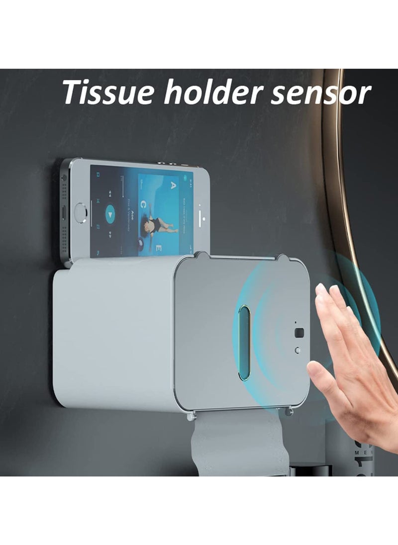 General - Contactless toilet paper and towel dispenser - Upgraded electronic sensor, wall-mounted smart induction tissue box, toilet automatic paper dispenser, toilet wall-mounted punch-free toilet paper drawer - Image 1