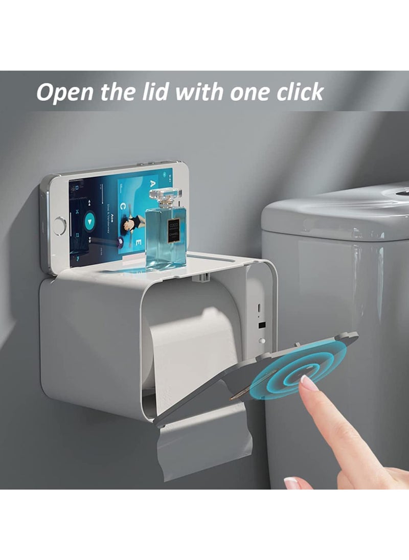 General - Contactless toilet paper and towel dispenser - Upgraded electronic sensor, wall-mounted smart induction tissue box, toilet automatic paper dispenser, toilet wall-mounted punch-free toilet paper drawer - Image 1
