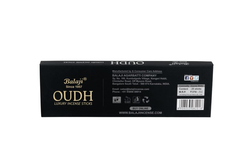 Balaji Oudh - Luxury Incense - 25 Sticks - Image 3