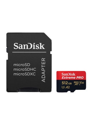 Extreme Pro microSD UHS I Card for 4K Video on Smartphones, Action Cams & Drones 200MB/s Read, 140MB/s Write, Lifetime Warranty 512 GB - view 3