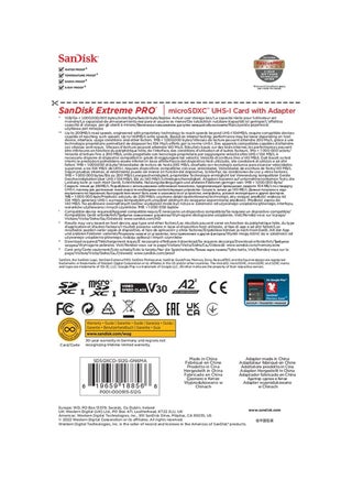 Extreme Pro microSD UHS I Card for 4K Video on Smartphones, Action Cams & Drones 200MB/s Read, 140MB/s Write, Lifetime Warranty 512 GB - view 5