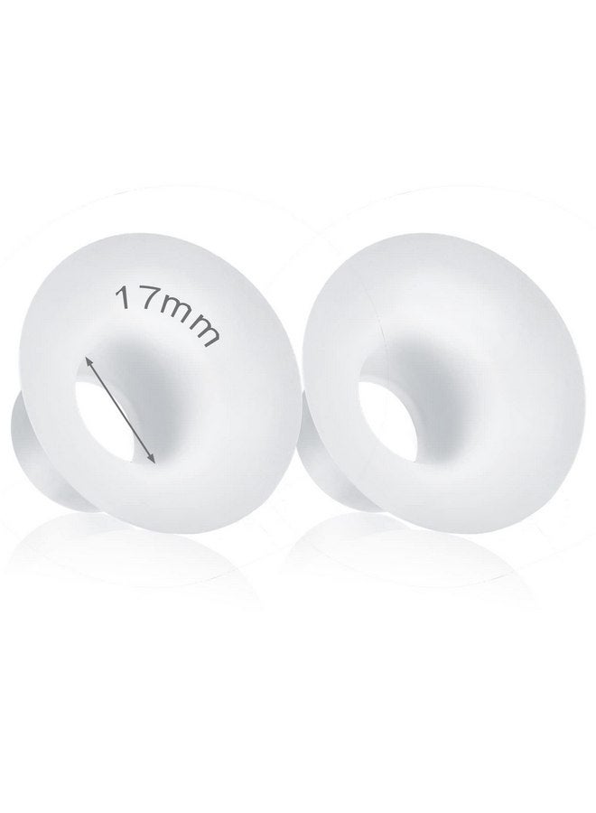 Durceler 17mm Silicone Flange Inserts Compatible with Medela/for Spectra S1 S2 / Elvie / S18 S21 / Momcozy S9 S12/ TSRETE 24mm Breast Pump Shields or Freemie 25mm; Reduce Nipple Tunnel Down to 17mm - Image 1