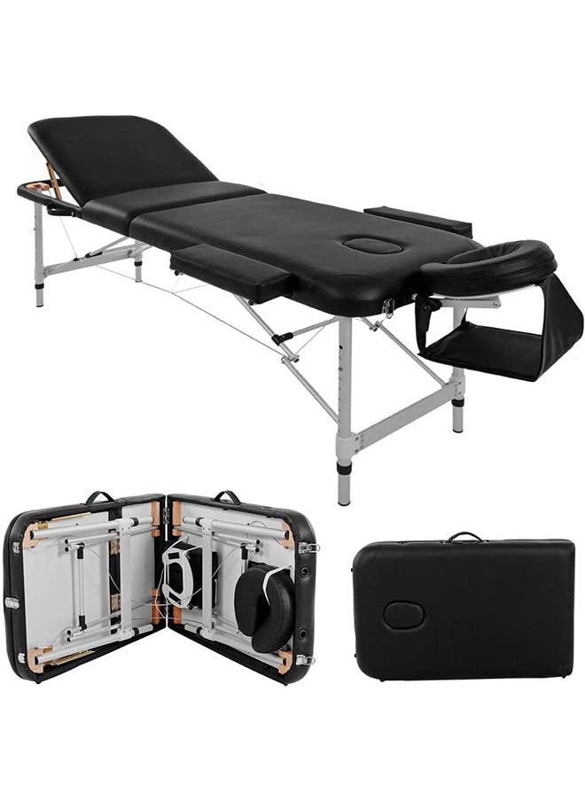GoldenLike Massage Table Portable Massage Bed Lash Bed Aluminium Tattoo Table Height Adjustable Spa Bed Lightweight with Non-Woven Bag  - Image 1
