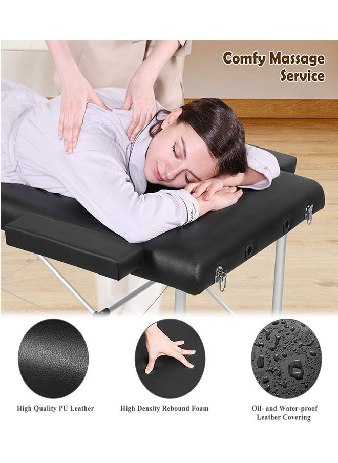 GoldenLike Massage Table Portable Massage Bed Lash Bed Aluminium Tattoo Table Height Adjustable Spa Bed Lightweight with Non-Woven Bag  - Image 2