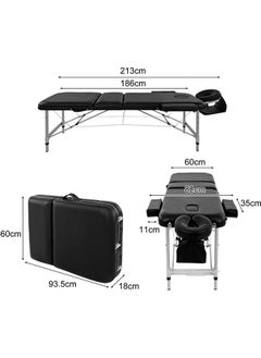 GoldenLike Massage Table Portable Massage Bed Lash Bed Aluminium Tattoo Table Height Adjustable Spa Bed Lightweight with Non-Woven Bag  - Image 3