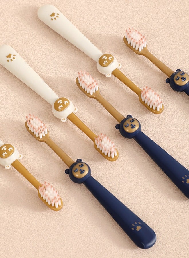 فرشاة أسنان فائقة النعومة، فرشاة أسنان للثة الحساسة، فرشاة أسنان فائقة النعومة للأطفال ذوي الأسنان الحساسة، فرشاة أسنان فائقة النعومة للعناية الإضافية باللثة، رائعة لـ (الأطفال - عبوة من ست قطع) - Image 2