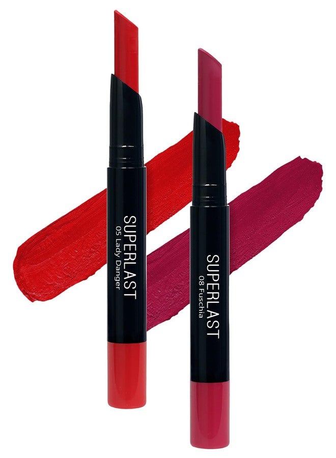 ME-ON Superlast Lipstick (Shade 05,08) Matte Finish - Image 1