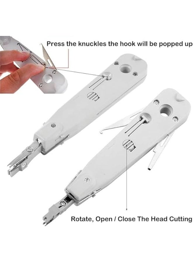Terabyte Punch Down Tool, Professional Ethernet Punchdown Tool for RJ45 Socket Cat5/Cat6/Ca7 & Telephone Cable Impact Terminal Insertion Tools - Image 2