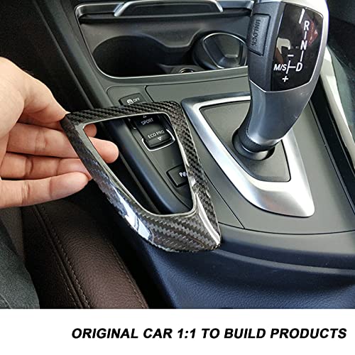 RYANSTAR RACING Carbon Fiber Gear Shift Knob Panel Frame Cover Sticker Interior Trim Compatible with BMW F20 F21 F22 F23 F30 F34 F35 F32 F33 F36 1 2 3 4 Series 14-18 Accessories - Image 5