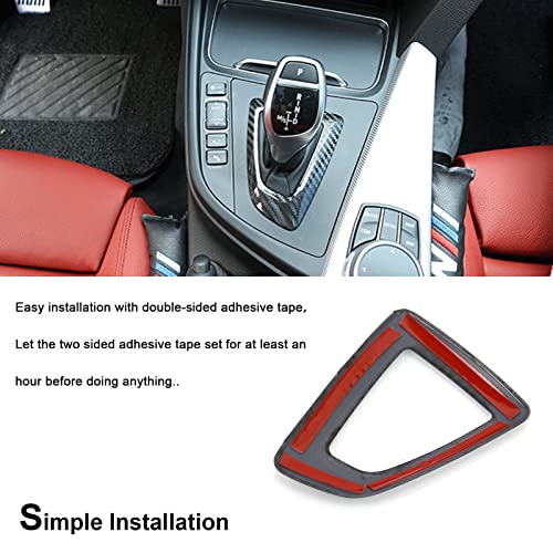 RYANSTAR RACING Carbon Fiber Gear Shift Knob Panel Frame Cover Sticker Interior Trim Compatible with BMW F20 F21 F22 F23 F30 F34 F35 F32 F33 F36 1 2 3 4 Series 14-18 Accessories - Image 4
