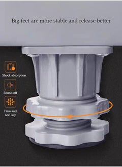 DUNISO Washing Machine Base Stand, adjustable mobile base，with universal wheels and 4 single lock wheels, moisture resistant and durable，suitable for washing machines, dryers, refrigerators  - Image 4