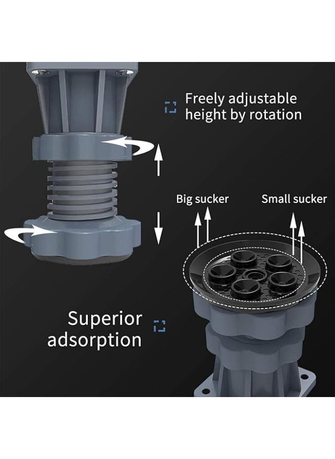 Washing Machine Base Stand, Adjustable Mobile Base，With Universal Wheels And 4 Single Lock Wheels, Moisture Resistant And Durable，Suitable For Washing Machines, Dryers, Refrigerators