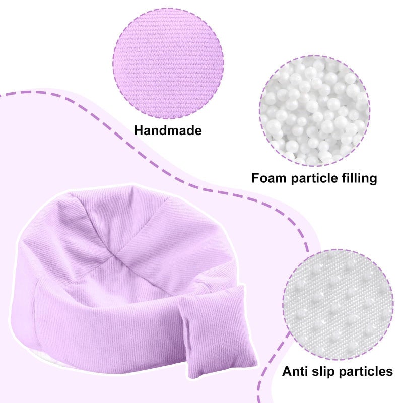 Walant Doll Car Seat Compatible with Labubu, Handmade Bean Bag Chair for 15-17cm Doll, Anti-Slip Bottom, Cute Doll Accessories for Display, Fans&Collectors Gifts, Durable Corduroy Fabric (Light Purple) - Image 4