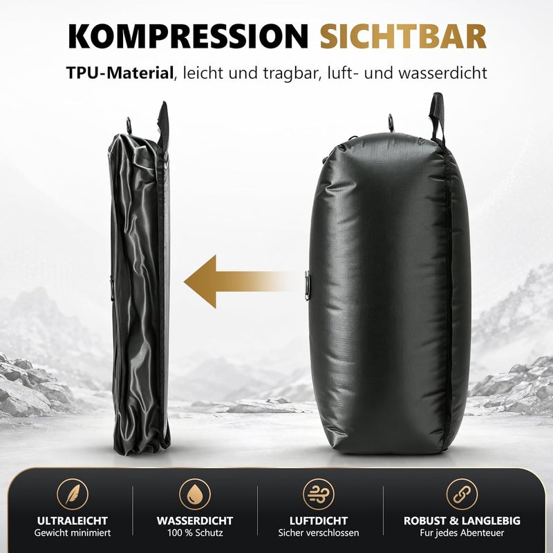 Accenter Vacuum Bags for Clothes Travel, IP68 Waterproof Storage Bag, Reusable Suitcase Organiser for Storing Clothes, Travel Gadgets with Electric Pump - Image 2