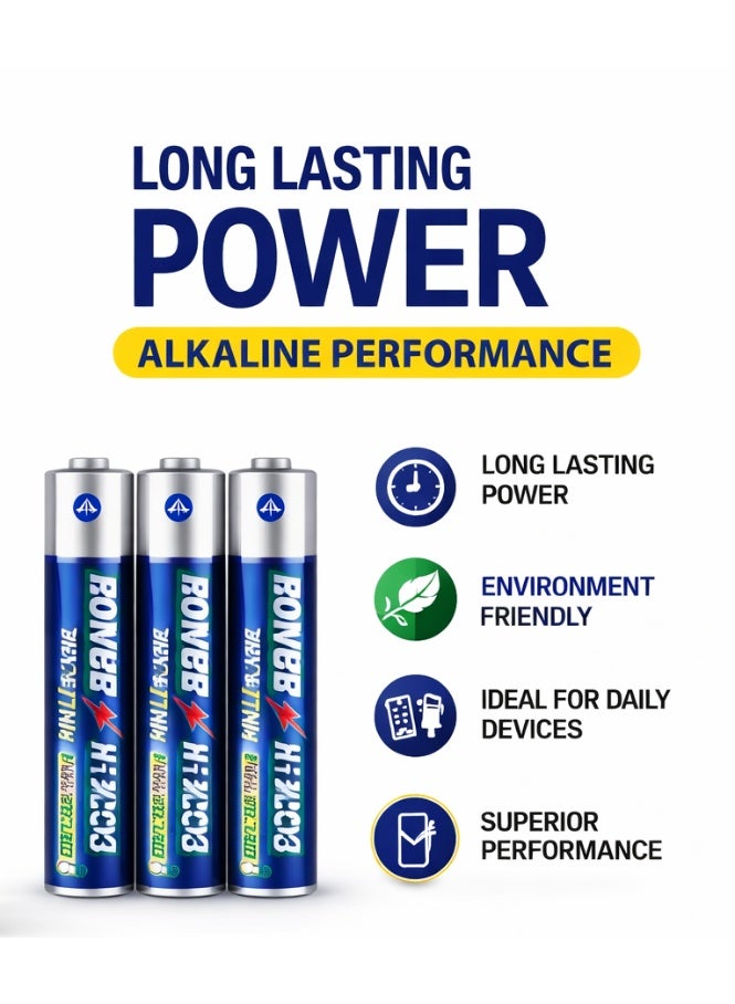 POWER FLASH AA Alkaline Batteries 1.5V – Long Lasting & Eco-Friendly – 4 Pieces Pack - Image 2