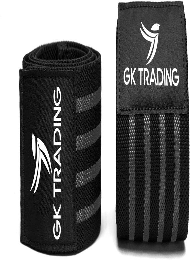 GK Trading دعامة دعم الكوع من جي كي تريدينج، مناسبة للصالات الرياضية، كم ضغط للكوع وحزام دعم للمفاصل، مثالية لتمارين الضغط على البنش، ورفع الأثقال، وتخفيف آلام التهاب الأوتار، والتنس، والكريكيت، والكرة الطائرة. - Image 3