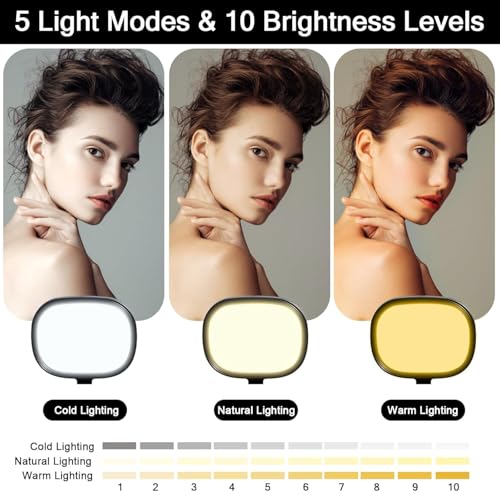 Cason Slab Key Light for Video Shooting YouTube, Tripod Stand with Light Five Color Temperatures 3200K-5600K, Adjustable Brightness 1455 Lumens, CRI 95+ with Extendable Stand for Content Creation. - Image 4