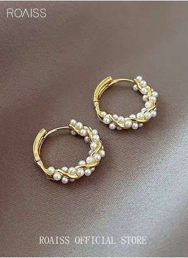 1 Pair of Pearls Earrings Baroque Simple Fashion Ins Style Sweet Exquisite Elegant Alloy Dangle Ear Drop Hoops Studs Gift for Women Ladies Girls Golden - pzsku/Z2EE95E32087C56610655Z/45/_/1651913996/7a6fb2d5-7d9c-407f-b90b-0eb66b2b1c2c