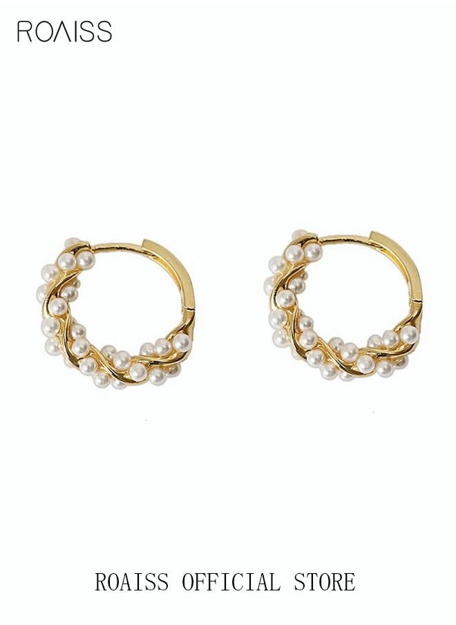 1 Pair of Pearls Earrings Baroque Simple Fashion Ins Style Sweet Exquisite Elegant Alloy Dangle Ear Drop Hoops Studs Gift for Women Ladies Girls Golden - pzsku/Z2EE95E32087C56610655Z/45/_/1651913998/1709f98b-47fd-4e38-a885-3a4cf0b589e0