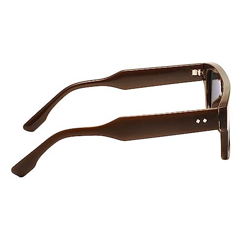 Peter Jones Brown Broad Oversized Thick Frame Badshah Style UV Protected Unisex Sunglasses (ZN3637BR) - Image 5