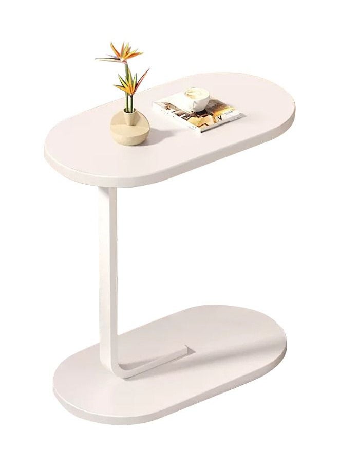 XiuWoo - Couch Table, C Shaped End Table, Sofa Side Table Slide Under for Living Room Bedside Bathroom Rustic Office Laptop Snack Coffee Table, Metal Frame, Easy Assembly 45*30*63CM - Image 1