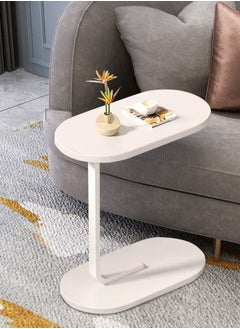 XiuWoo Couch Table, C Shaped End Table, Sofa Side Table Slide Under for Living Room Bedside Bathroom Rustic Office Laptop Snack Coffee Table, Metal Frame, Easy Assembly 45*30*63CM  - Image 3