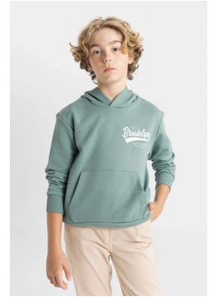 Boy Knitted Regular Fit Hooded Long Sleeve Sweatshirt
