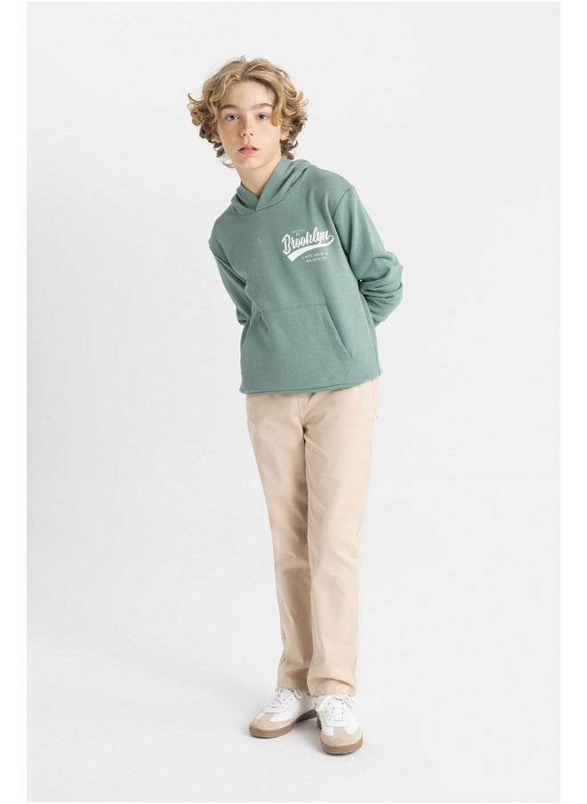DeFacto - Boy Knitted Regular Fit Hooded Long Sleeve Sweatshirt - Image 1