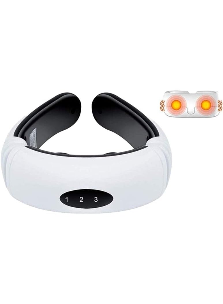 مدلك كهربائي نبضي للرقبة وفقرات العنق متعدد الوظائف – جهاز علاج فقرات الرقبة بالنبضات الكهربائية (EMS) – مدلك ذكي لتخفيف آلام العضلات والتشنجات مع 6 أوضاع تدليك علاجية – مناسب للرقبة والظهر والخصر والساقين - Image 3