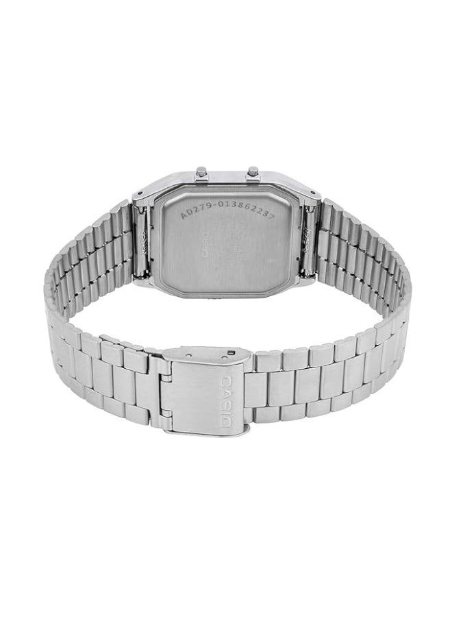 كاسيو ساعة يد تناظرية ورقمية من الفولاذ المقاوم للصدأ AQ-230A-4AMQYDF - Image 4