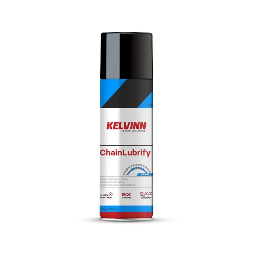 KELVINN Bike Chain Lube 150ml, Motorcycle Chain Lubricant Oil for Smooth Ride, Anti Rust Corrosion Protection, No Sling Formula, Noise Reduction Wear Protection for All Bikes O Ring X Ring Chains - Image 1