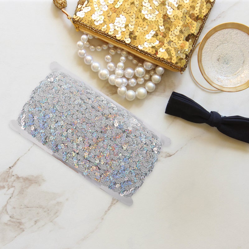 2pcs DIY Sequin Laces DIY Stage Clothes Accessories Decorative Sequin Lace - Image 5