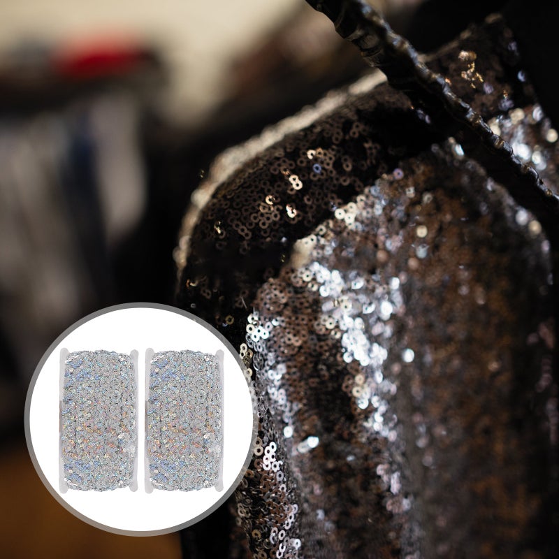 2pcs DIY Sequin Laces DIY Stage Clothes Accessories Decorative Sequin Lace - Image 4