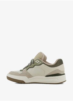 SJ Women's Panelled Lace-Up Low Ankle Sneakers  - Image 5