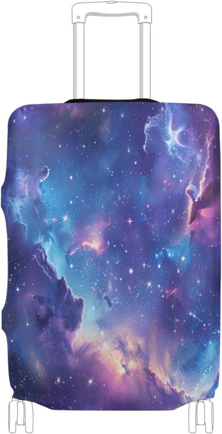 Universe Luggage Cover for Suitcase, Elastic Travel Protector with Zipper, Washable Anti-Scratch Dustproof Luggage Sleeve Fits 29-32 Inch - Image 1