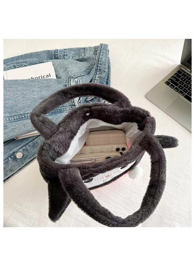 general Cartoon plush bag, crossbody bag, plush backpack, and wallet - Image 5