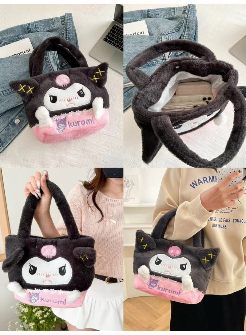 general Cartoon plush bag, crossbody bag, plush backpack, and wallet - Image 3