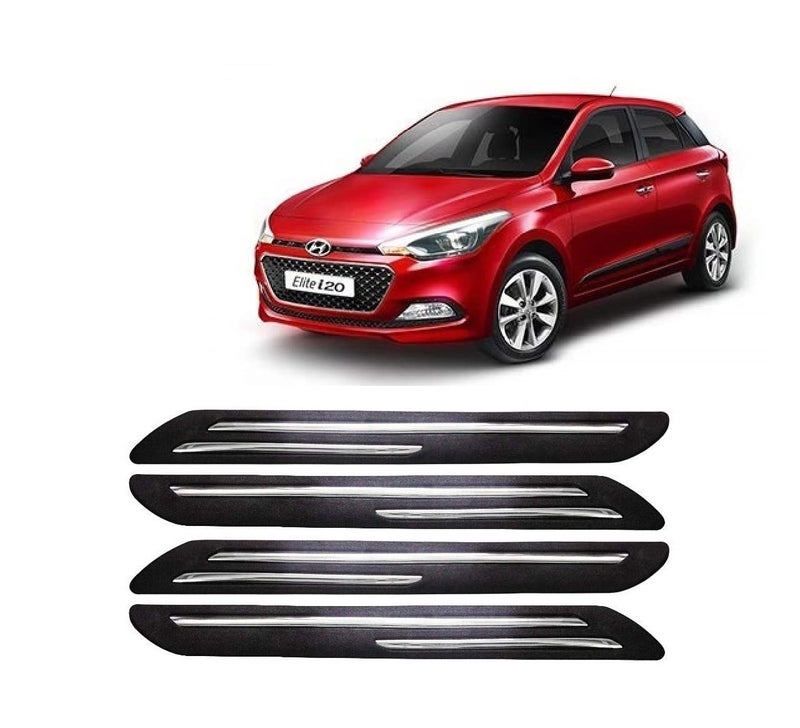 Car Bumper Guard for Hyundai I-20 Elite (2014 Onwards) - (Chrome Strip)