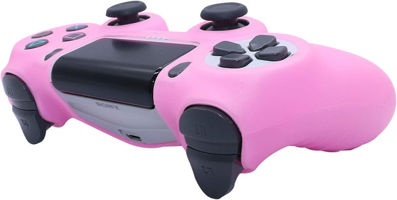 RALAN Silicone Controller Skin Protector for PS4 - Pro Thumb Grip x6, Skull Cap Grip x2 (Camouflage Pink+White Pink) - Image 5