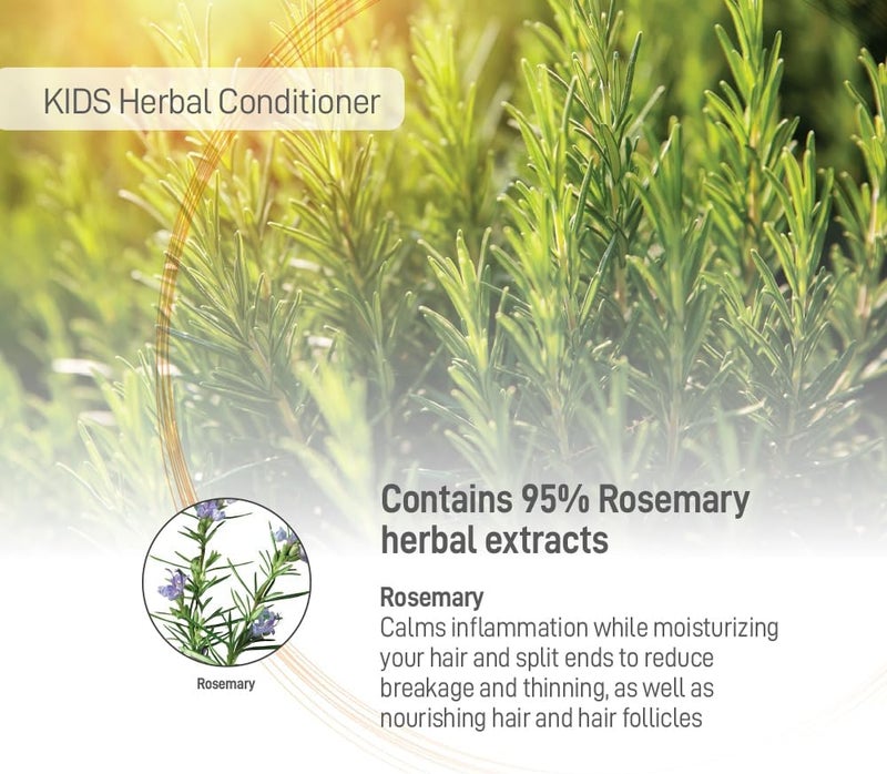 Moraz Girls Conditioner Made with Rosemary Extract For Softer Shinier Healthy Hair 17 FL OZ - Image 3