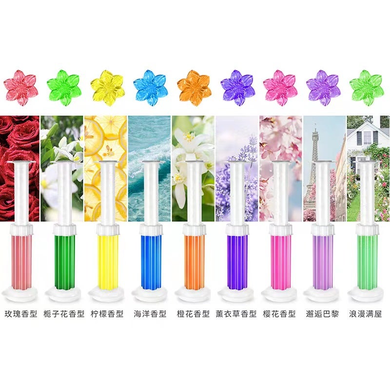 Toilet Flower Bathroom Toilet Fragrance Deodorizing Gel To Remove Odors 12 Toilet Toilet Cleaner - Image 1