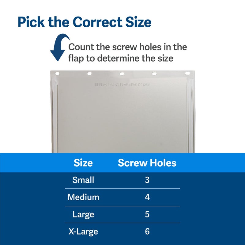 PetSafe Original Replacement Flap - Doggie Door Vinyl Replacement Flap for Sliding Glass Pet Door - Durable & Made with Non-Toxic Materials - 16 7/8" H x 10 1/8" W - Large - Image 3